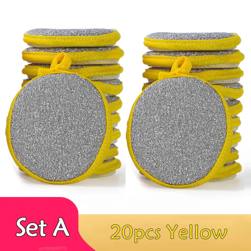 Double-Sided Dishwashing Sponge for Pots, Pans and Kitchen Cleaning
