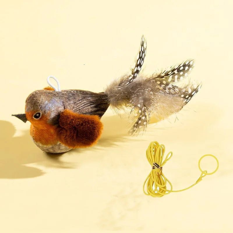 Interactive Bird Cat Toy Plush for Chewing and Play