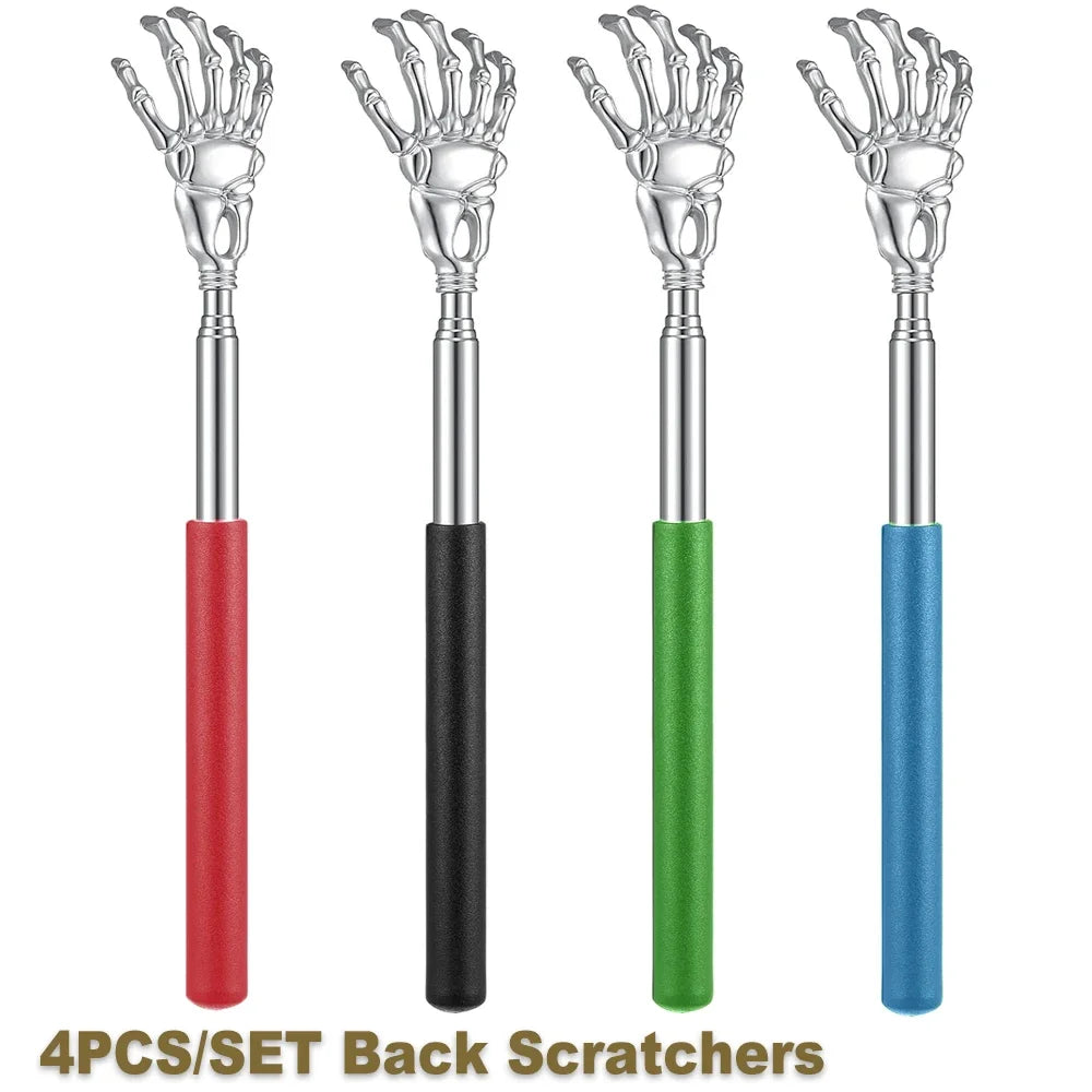 Telescopic Back Scratcher – Extendable Stainless Steel Long Reach Tool