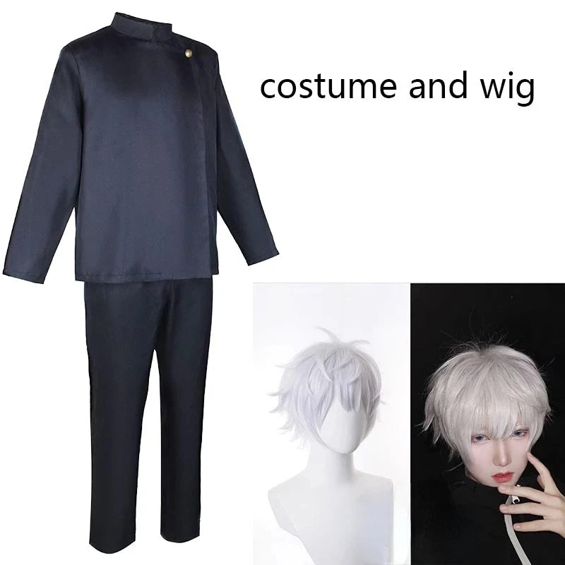 Gojo Satoru Cosplay Costume High School Uniform Suit Halloween Costume Men Adult Gojo Satoru Full Set