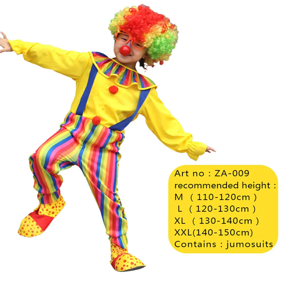 Kids Joker Costume Jumpsuit for Halloween & Carnival