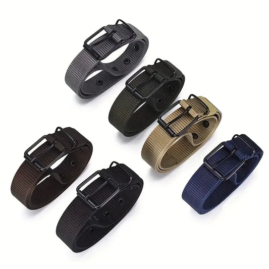 Tactical Canvas Belt with Quick-Release Buckle for Everyday Wear