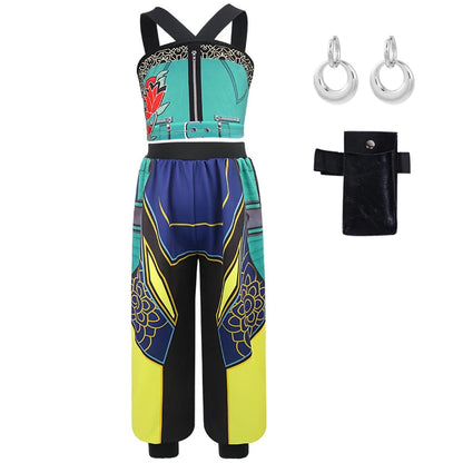 Girls Halloween Costume – Cosplay Top, Shorts & Jacket Set