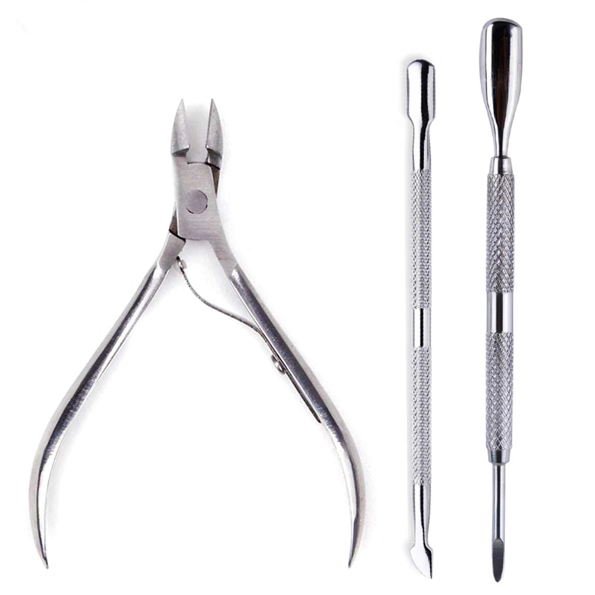 Manicure Nail Care Kit – 4-Piece Stainless Steel Cuticle Tool Set