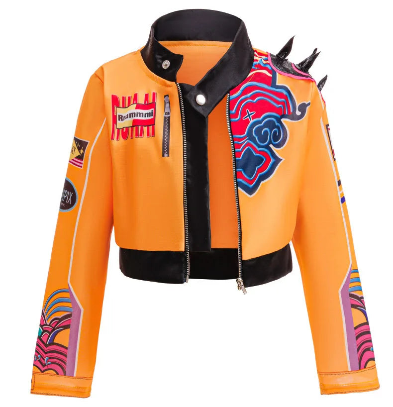 Girls Halloween Costume – Cosplay Top, Shorts & Jacket Set
