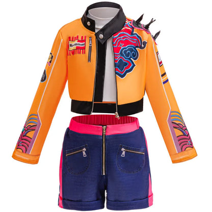 Girls Halloween Costume – Cosplay Top, Shorts & Jacket Set