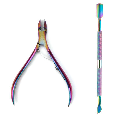 Manicure Nail Care Kit – 4-Piece Stainless Steel Cuticle Tool Set