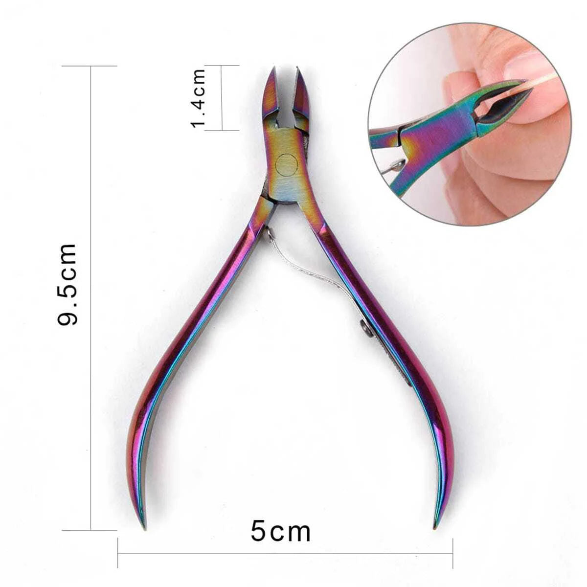 Manicure Nail Care Kit – 4-Piece Stainless Steel Cuticle Tool Set