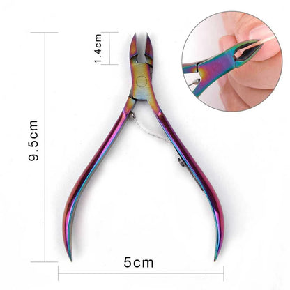 Manicure Nail Care Kit – 4-Piece Stainless Steel Cuticle Tool Set