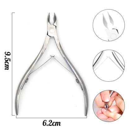 Manicure Nail Care Kit – 4-Piece Stainless Steel Cuticle Tool Set