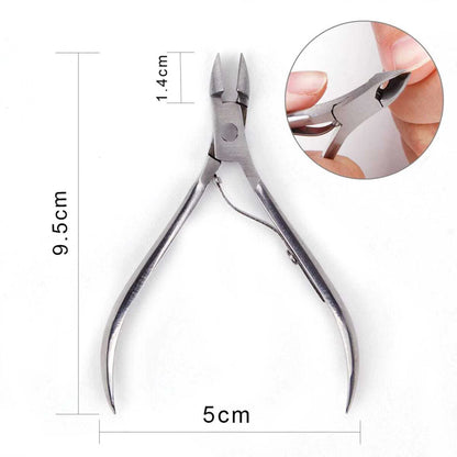 Manicure Nail Care Kit – 4-Piece Stainless Steel Cuticle Tool Set