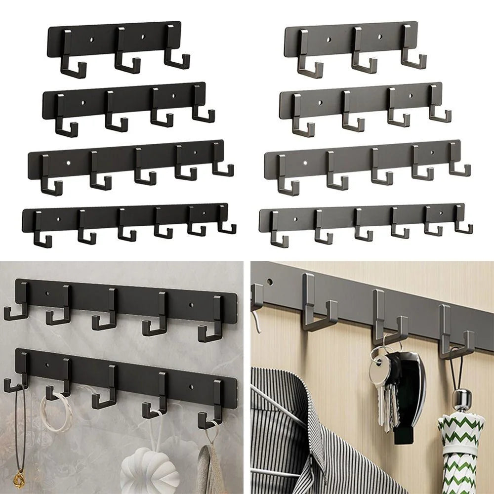 Adhesive Wall Hooks – No Drill Stainless Steel Towel & Robe Hanger