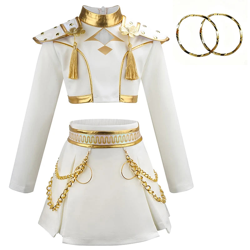 Girls Halloween Costume – Cosplay Top, Shorts & Jacket Set