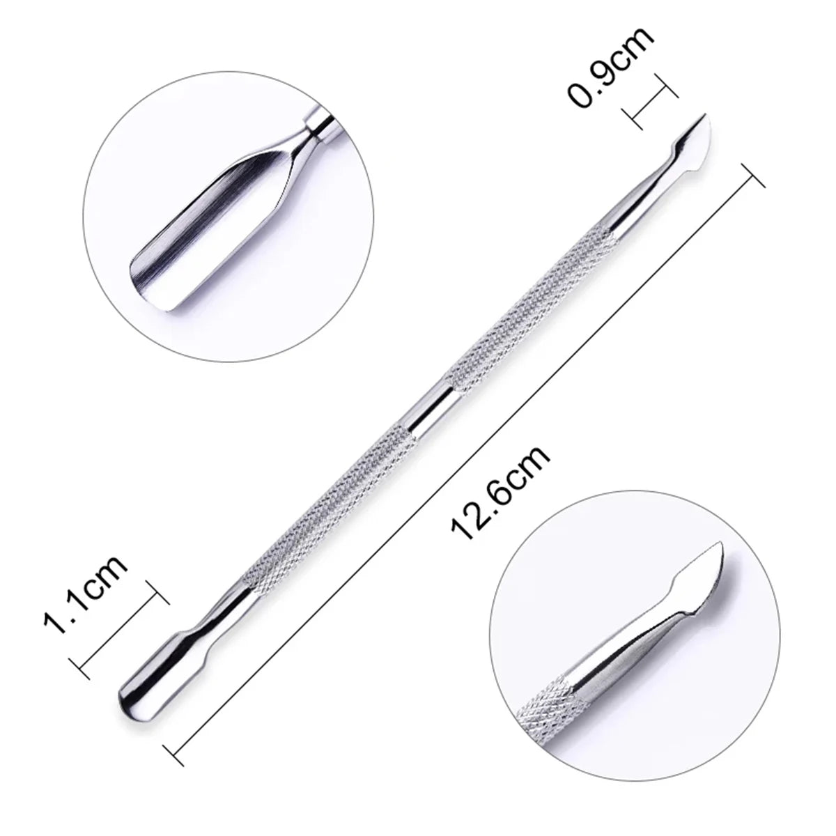 Manicure Nail Care Kit – 4-Piece Stainless Steel Cuticle Tool Set