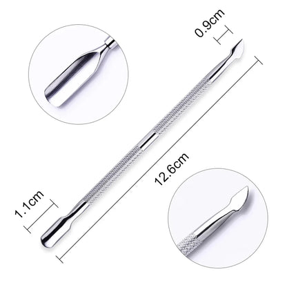 Manicure Nail Care Kit – 4-Piece Stainless Steel Cuticle Tool Set