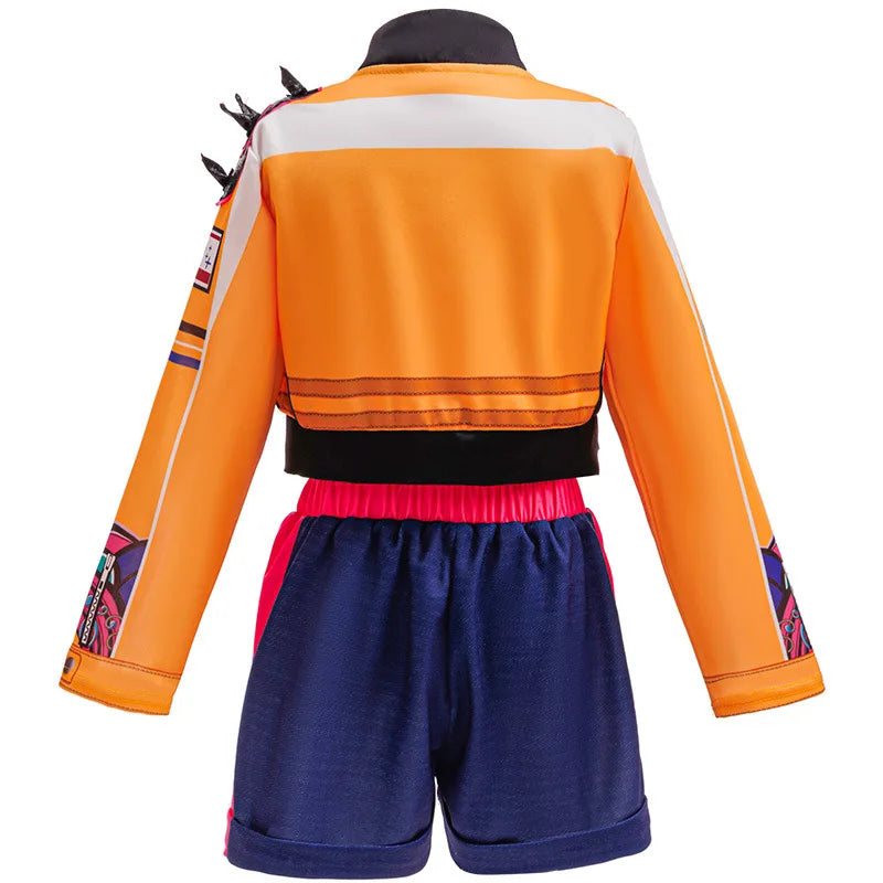 Girls Halloween Costume – Cosplay Top, Shorts & Jacket Set