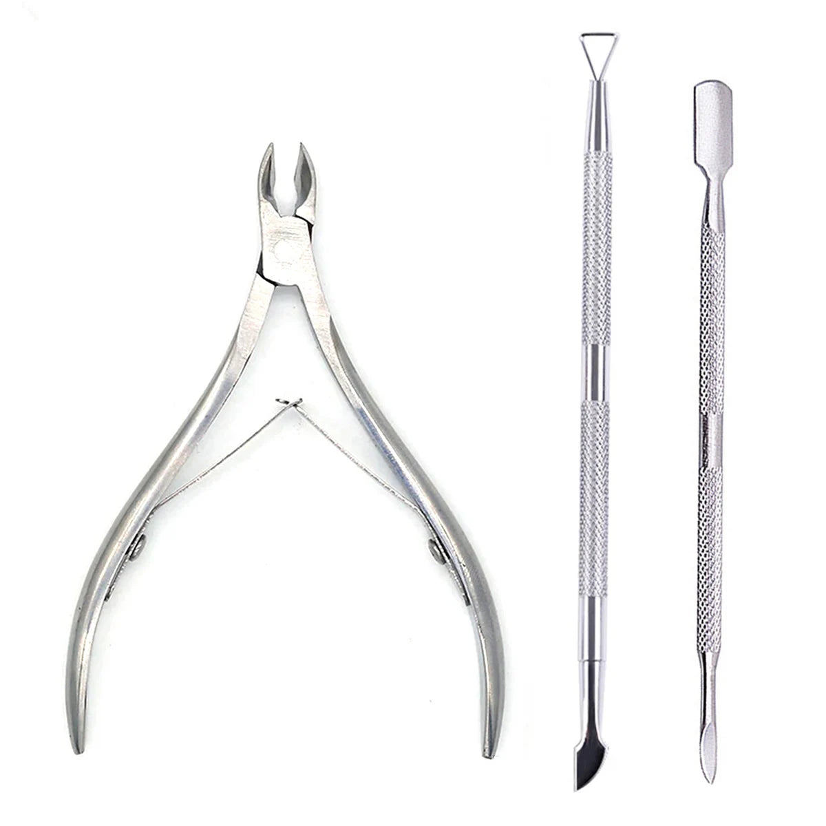 Manicure Nail Care Kit – 4-Piece Stainless Steel Cuticle Tool Set