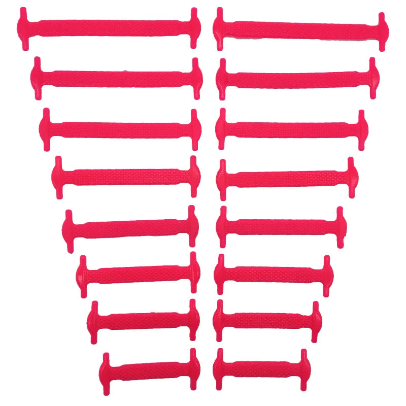 No Tie Shoelaces Silicone Elastic Laces for Easy Slip-On Shoes
