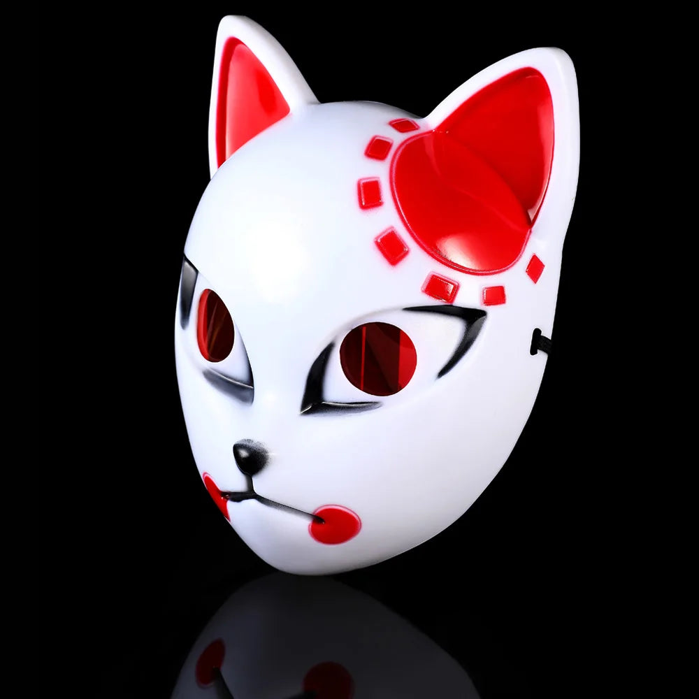 Anime Fox Mask – Japanese Style Plastic Cosplay Costume Mask
