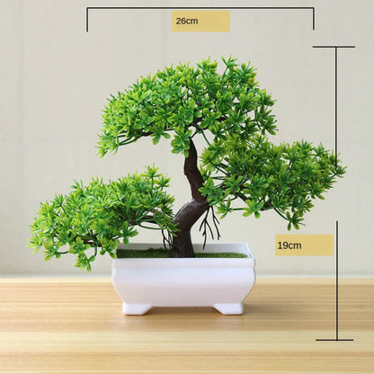New Green Artificial Plants Bonsai Small Tree Grass Flower Potted Bonsai  Halloween Wedding Christmas Party Home office decor