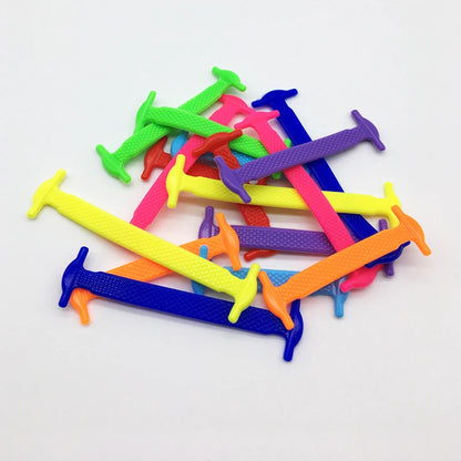No Tie Shoelaces Silicone Elastic Laces for Easy Slip-On Shoes