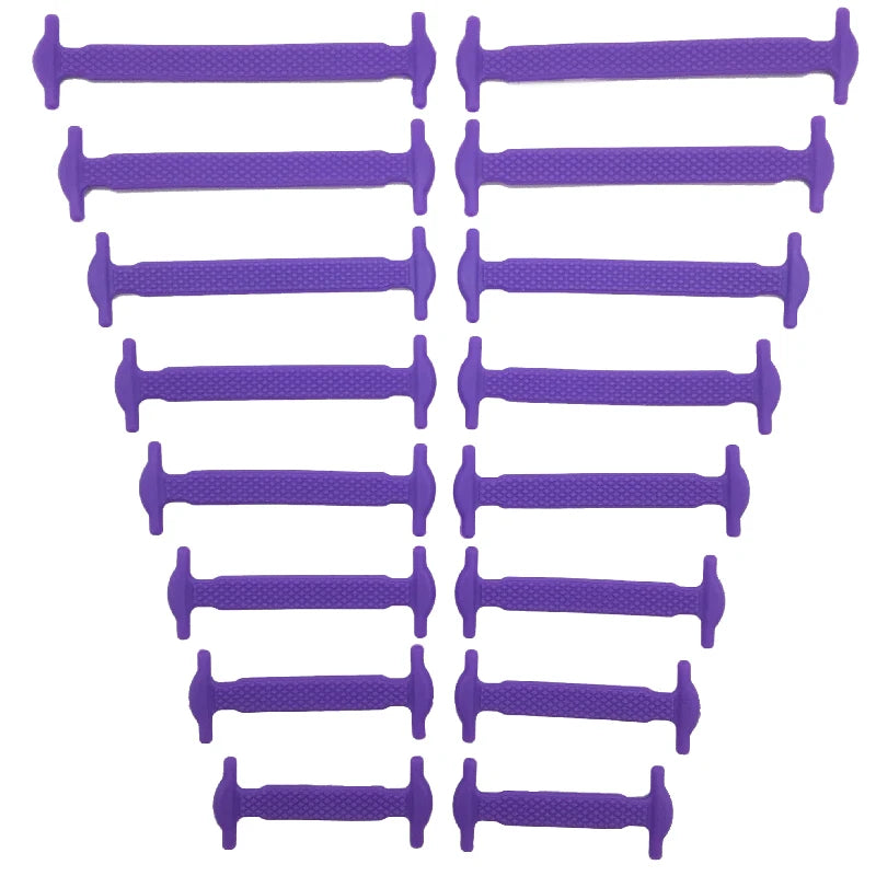 No Tie Shoelaces Silicone Elastic Laces for Easy Slip-On Shoes