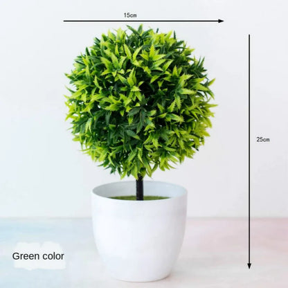 New Green Artificial Plants Bonsai Small Tree Grass Flower Potted Bonsai  Halloween Wedding Christmas Party Home office decor