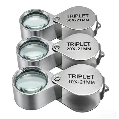 Jewelry Magnifying Loupe – Portable Folding Magnifier for Reading
