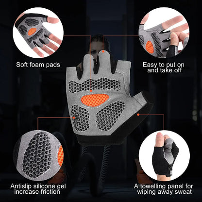 Weightlifting Gloves for Gym Training, Fitness and Cycling