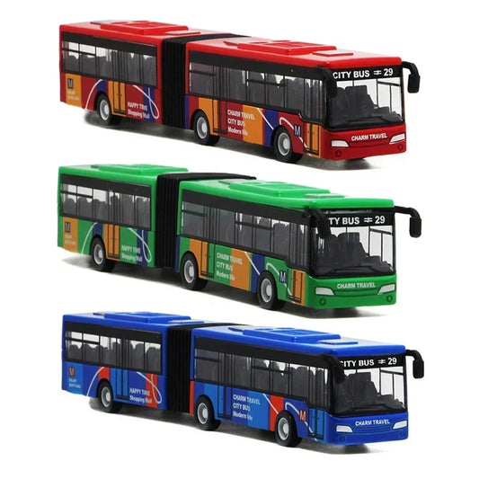 Die Cast City Bus 1:64 Alloy Pull Back Model Toy