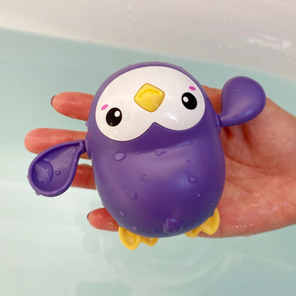 Baby Bath Toys – Wind-Up Swimming Turtle & Whale Water Toys
