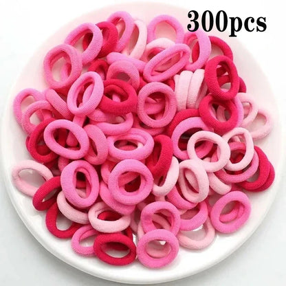 Small Hair Ties – Colorful Nylon Elastic Bands for Girls