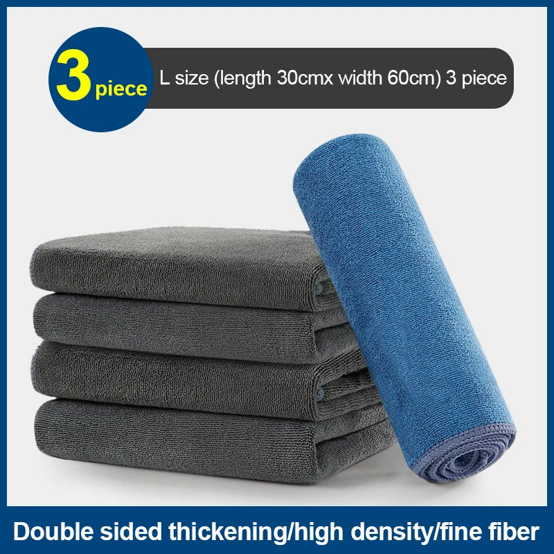 Microfiber Car Cleaning Towel Soft Double Layer Drying Cloth