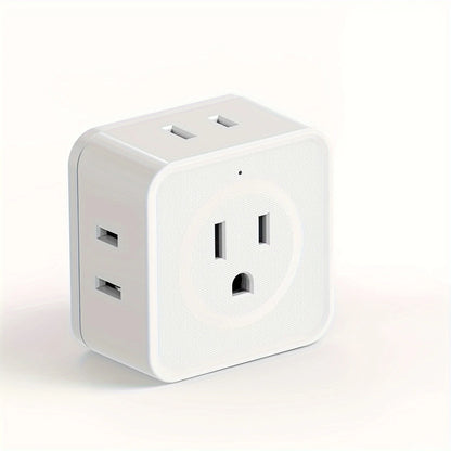 5 Way Outlet Extender Wall Outlet Expander for Home and Travel