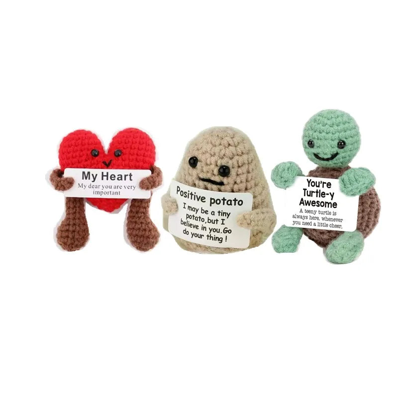 Crochet Plush Doll Potato Hug Pocket Mini Handmade Gift