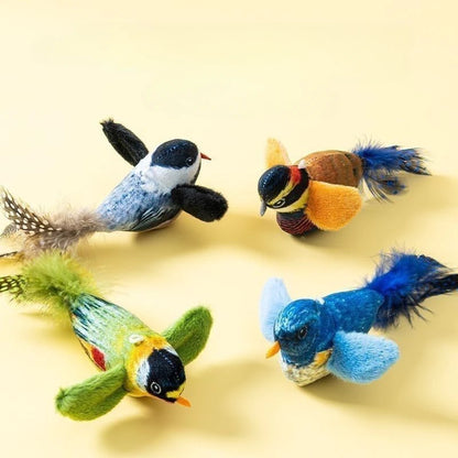 Interactive Bird Cat Toy – Hanging Cat Teaser with Catnip