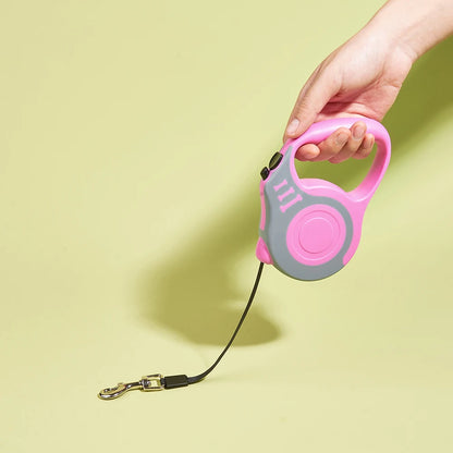 Retractable Dog Leash for Small Dogs & Cats – 3M or 5M Nylon Lead
