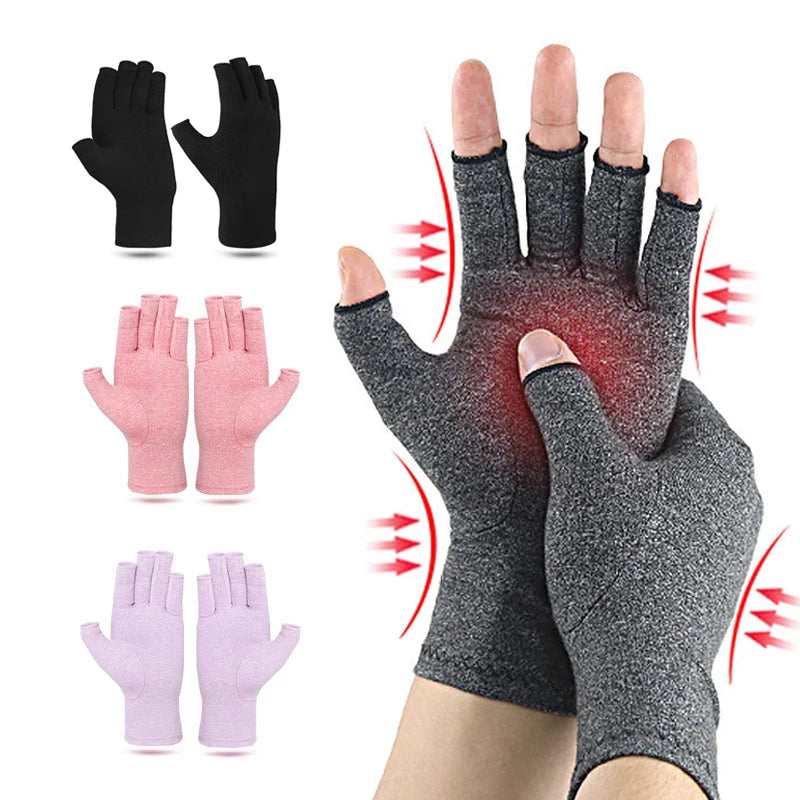 Fingerless Compression Gloves for Hand Support and Sports