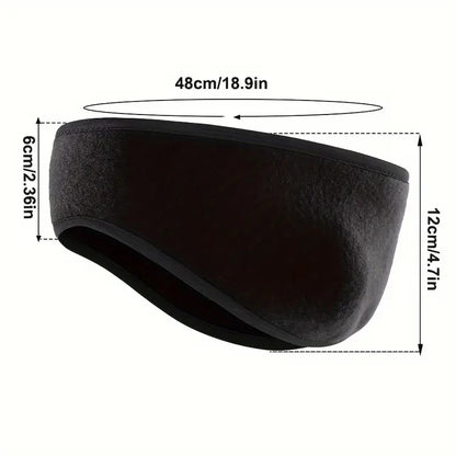 Fleece Ear Warmers – Soft Winter Headband for Outdoor Sports