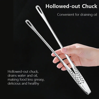 Stainless Steel Kitchen Tongs for BBQ, Cooking & Serving