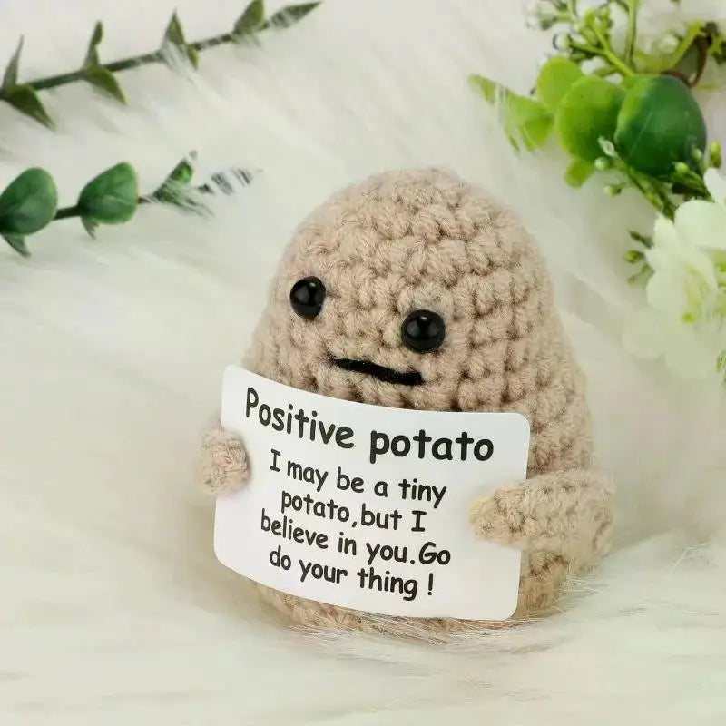 Crochet Plush Doll Potato Hug Pocket Mini Handmade Gift