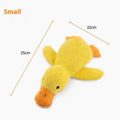 Squeaky Duck Dog Toy – Interactive Plush Toy for Playtime