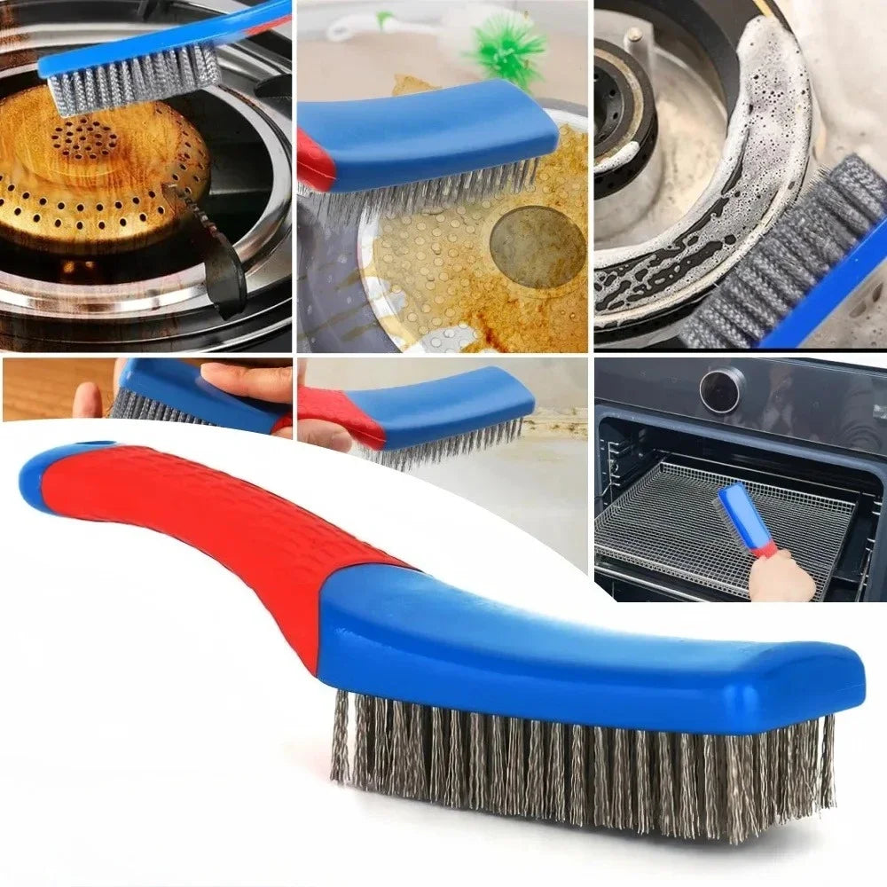 Stainless Steel Wire Brush for Rust, Paint and Metal Cleaning
