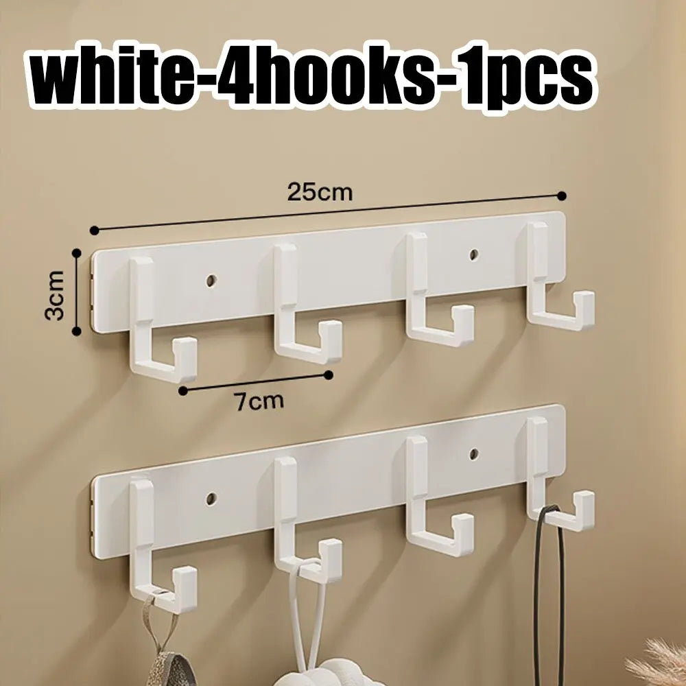 Adhesive Wall Hooks – No Drill Stainless Steel Towel & Robe Hanger
