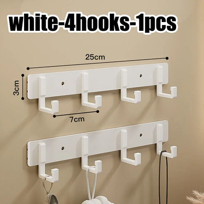 Adhesive Wall Hooks – No Drill Stainless Steel Towel & Robe Hanger