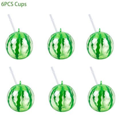 Tropical Drink Cups – Pineapple, Coconut & Strawberry Party Set