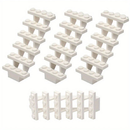 4pcs Staircase MOC Bricks 7x4x6 House Stairs Straight Open 30134 Steps Ladder Modular My City Building Block DIY Bricks Toy