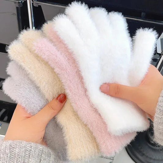 Women's Winter Gloves – Plush Warm Gloves for Cold Weather