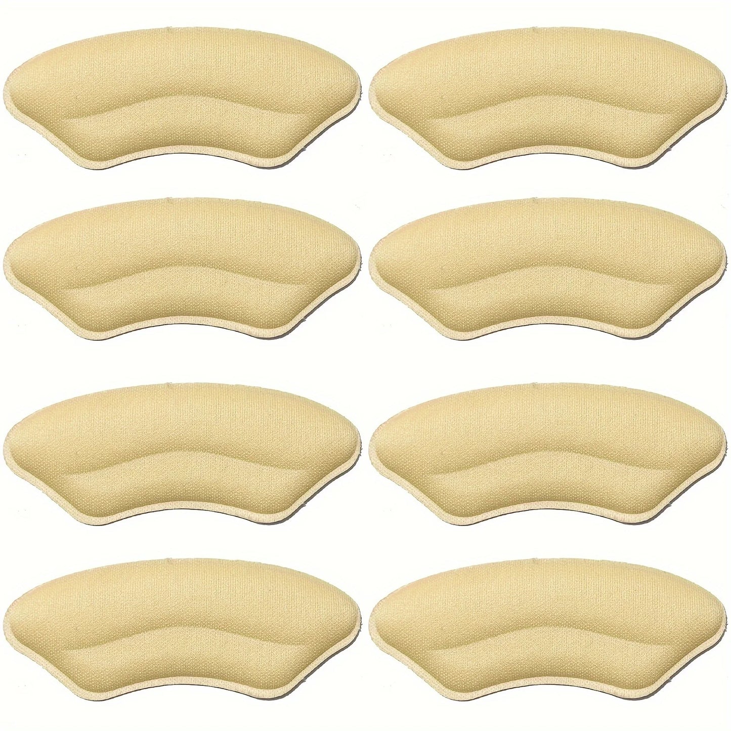 8-Pack Heel Pads for Shoes – Self-Adhesive Heel Grips for Better Fit