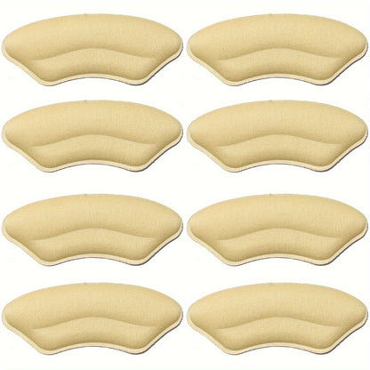 8-Pack Heel Pads for Shoes – Self-Adhesive Heel Grips for Better Fit